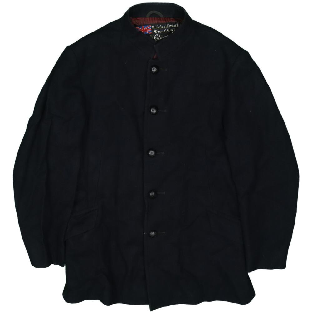 Vintage Gloverall Navy Wool English Coat Jacket XS